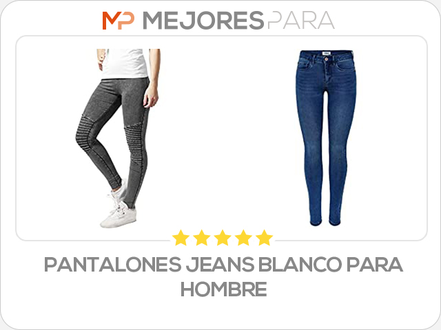 pantalones jeans blanco para hombre