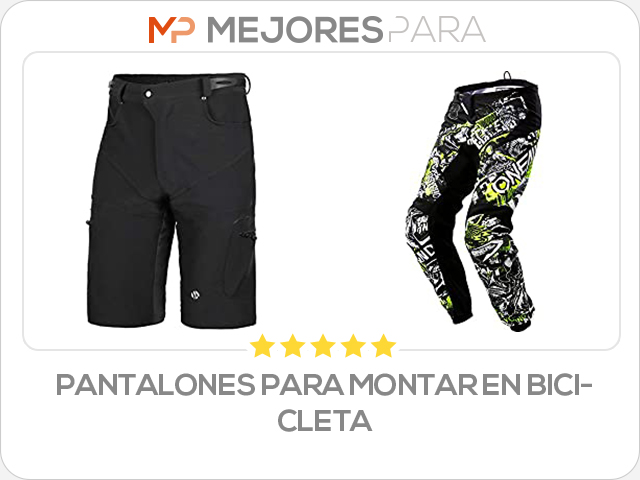 pantalones para montar en bicicleta