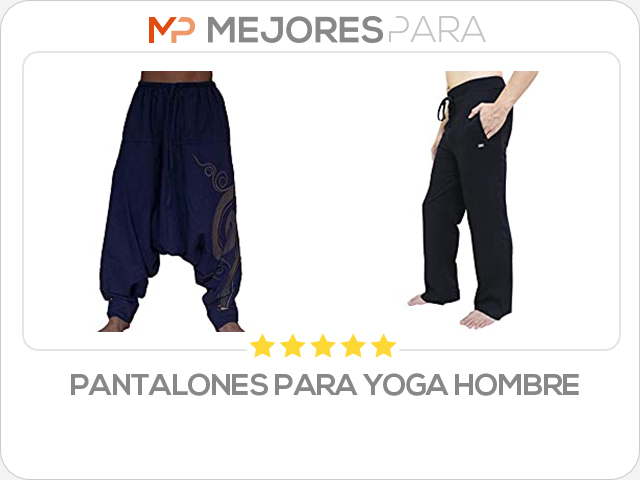 pantalones para yoga hombre