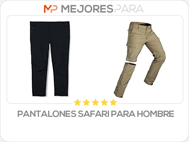 pantalones safari para hombre