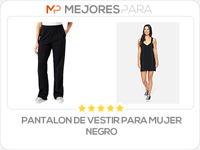 pantalon de vestir para mujer negro