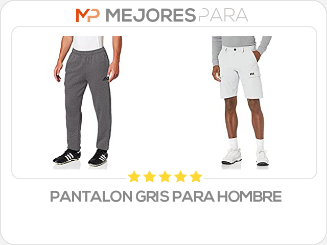 pantalon gris para hombre