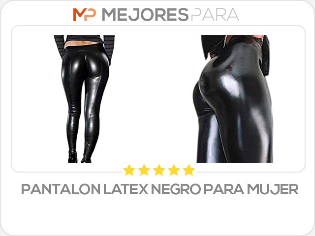 pantalon latex negro para mujer