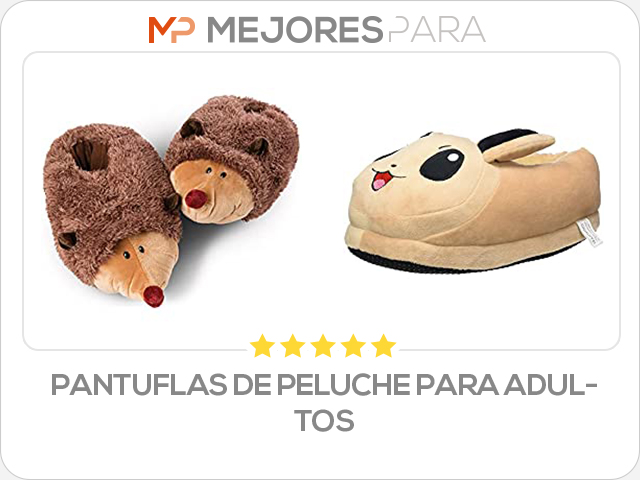 pantuflas de peluche para adultos