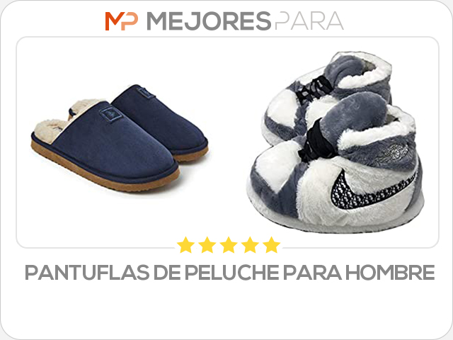 pantuflas de peluche para hombre