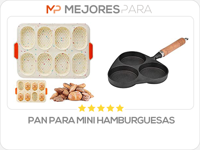 pan para mini hamburguesas