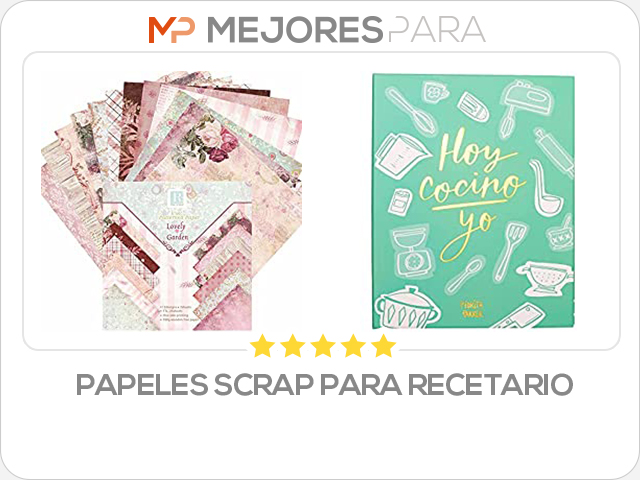 papeles scrap para recetario