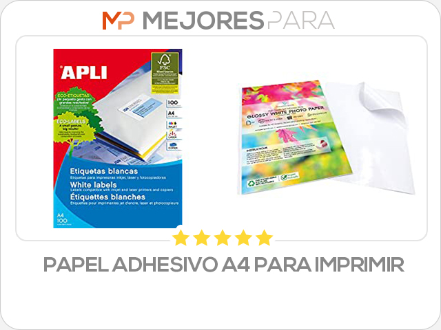 papel adhesivo a4 para imprimir