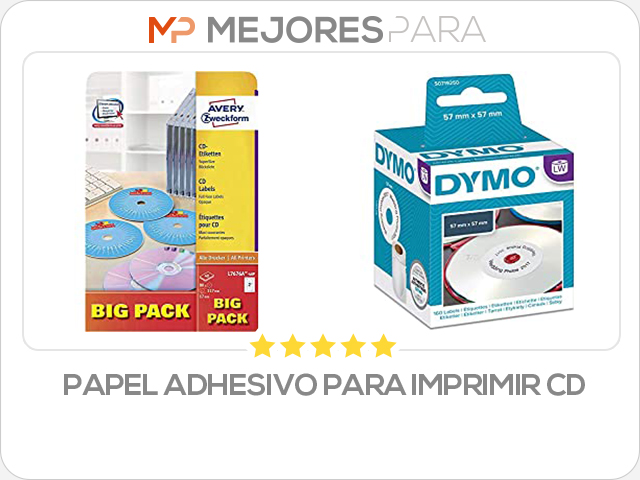 papel adhesivo para imprimir cd