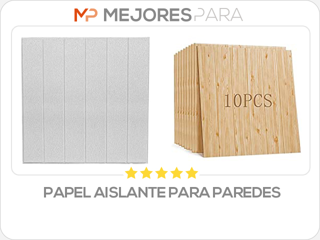 papel aislante para paredes