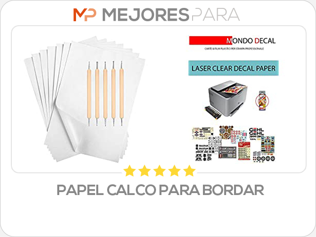 papel calco para bordar