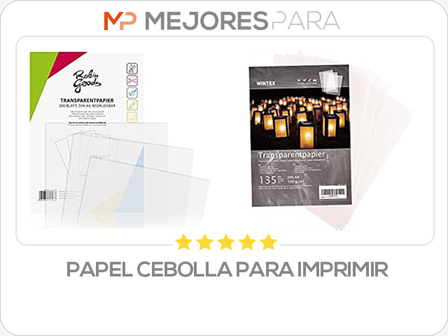 papel cebolla para imprimir