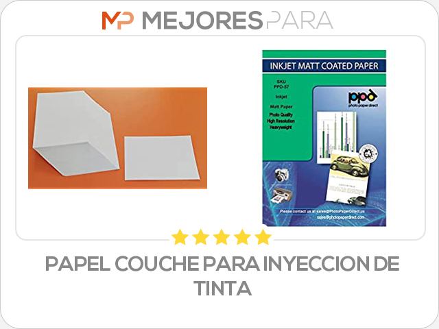 papel couche para inyeccion de tinta