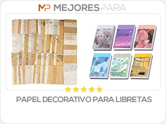 papel decorativo para libretas