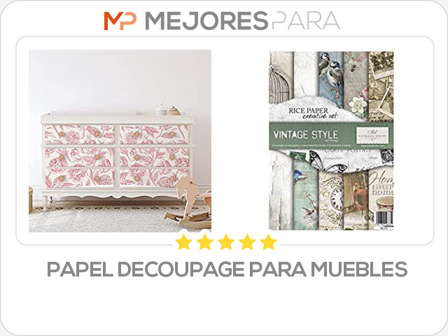 papel decoupage para muebles