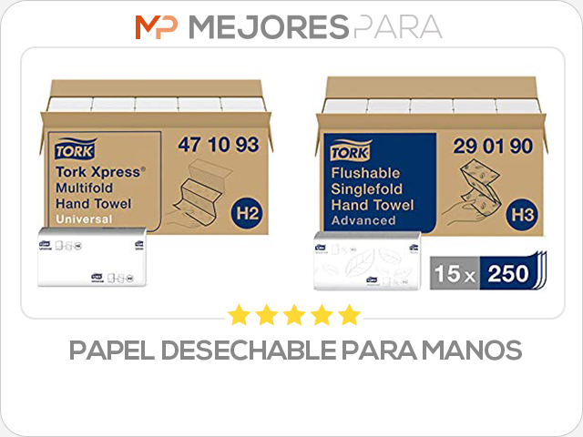 papel desechable para manos