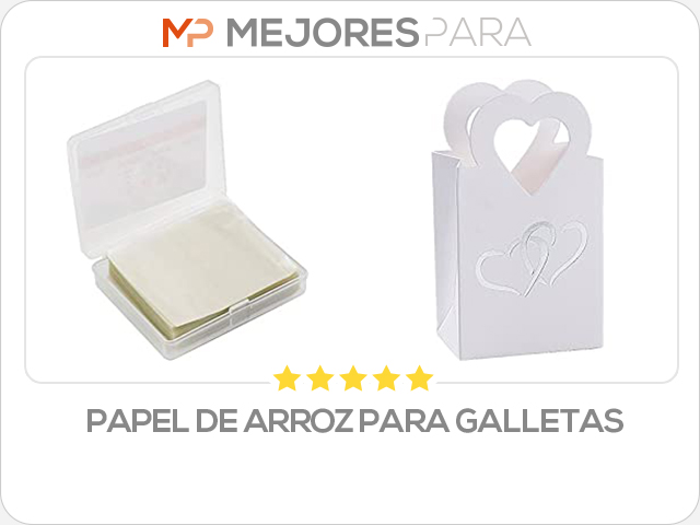 papel de arroz para galletas