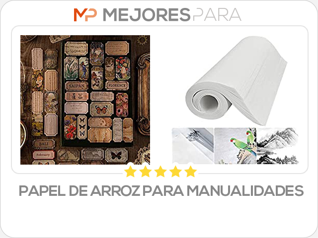 papel de arroz para manualidades