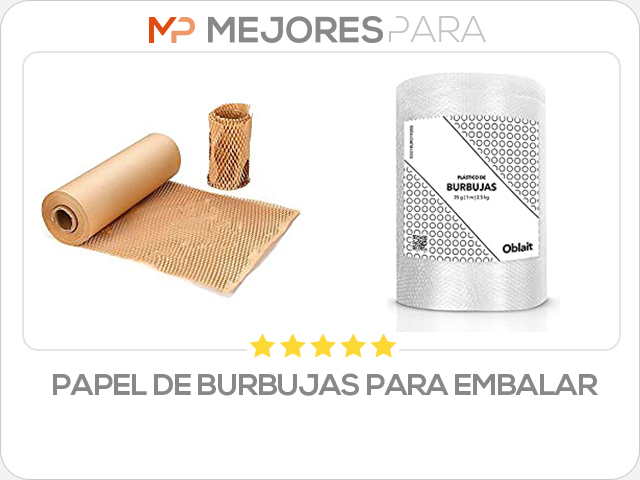 papel de burbujas para embalar