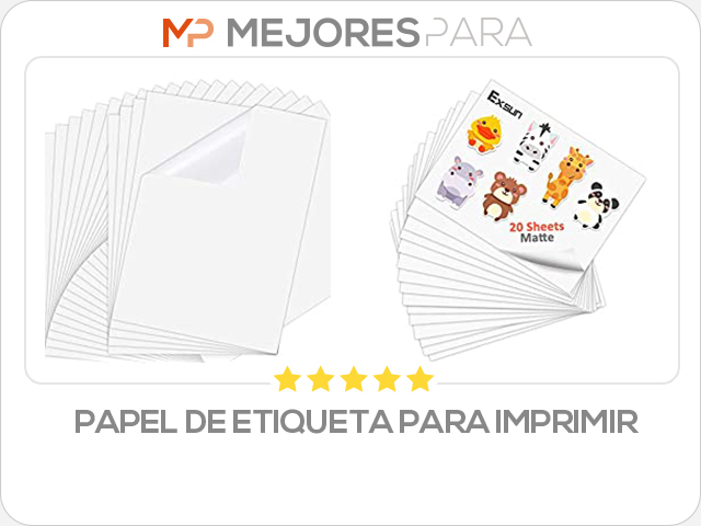 papel de etiqueta para imprimir