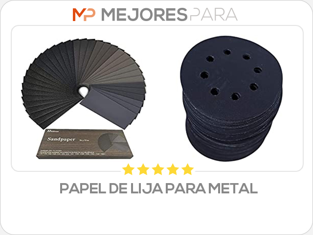 papel de lija para metal