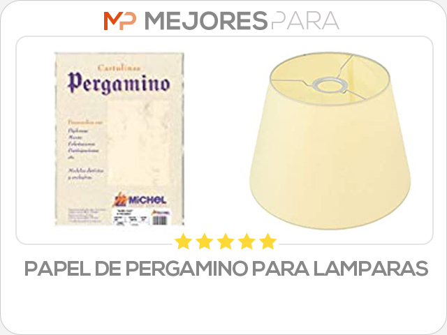 papel de pergamino para lamparas