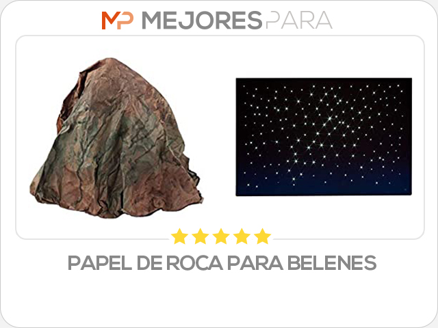 papel de roca para belenes