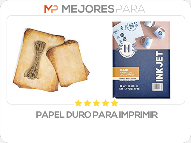 papel duro para imprimir