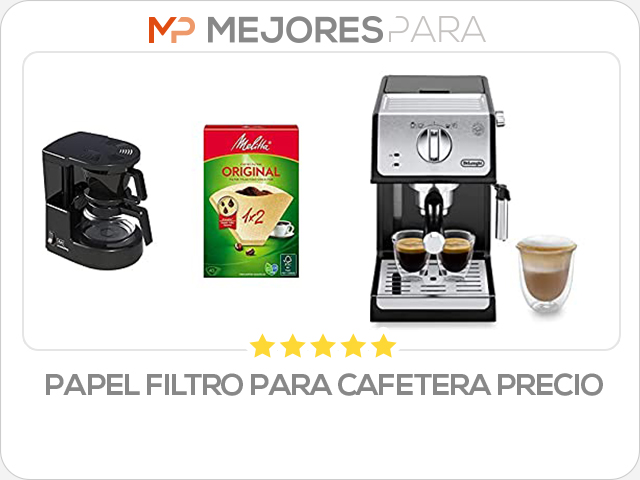 papel filtro para cafetera precio