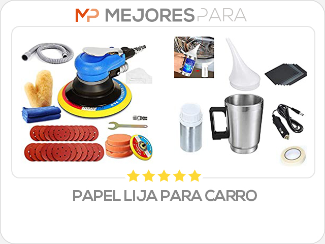 papel lija para carro