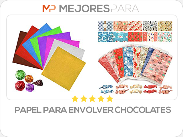 papel para envolver chocolates