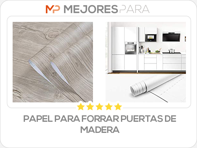 papel para forrar puertas de madera