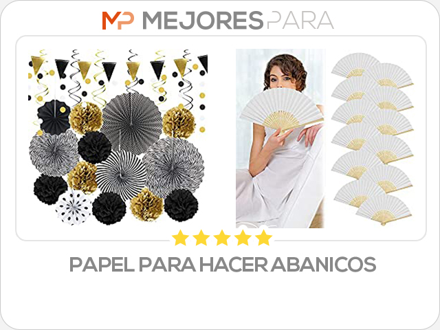 papel para hacer abanicos