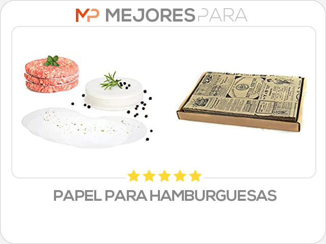 papel para hamburguesas