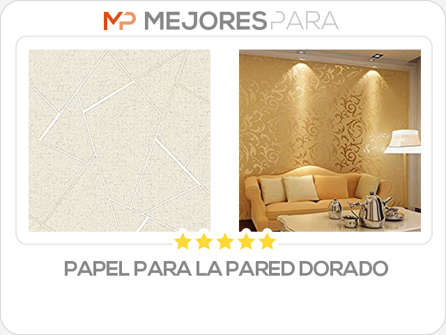 papel para la pared dorado