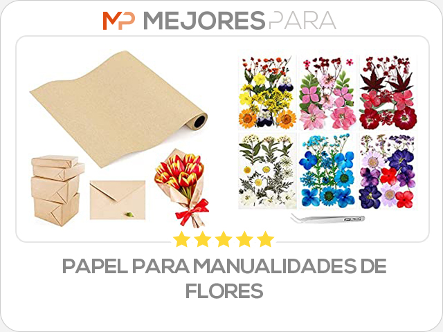 papel para manualidades de flores