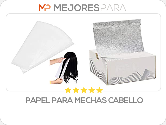 papel para mechas cabello