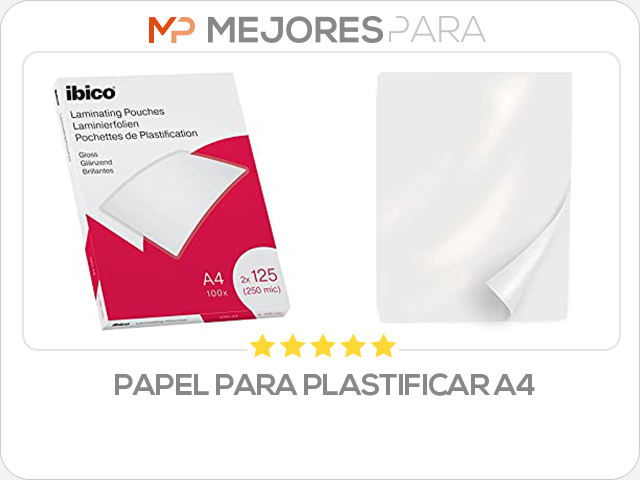 papel para plastificar a4