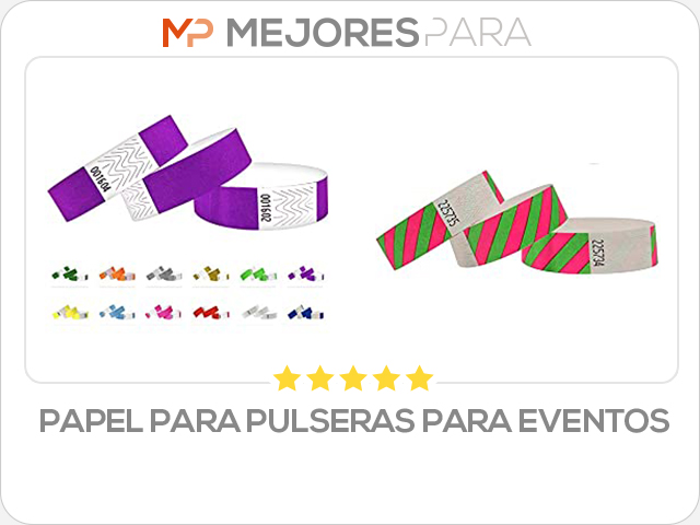 papel para pulseras para eventos