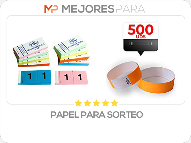 papel para sorteo