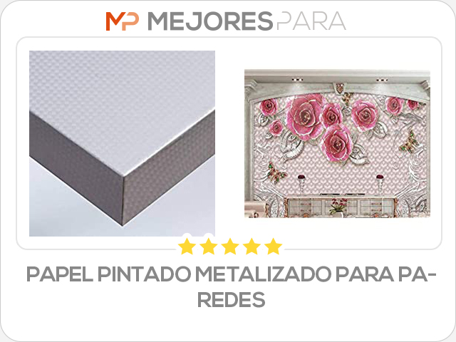 papel pintado metalizado para paredes