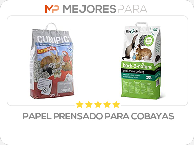 papel prensado para cobayas