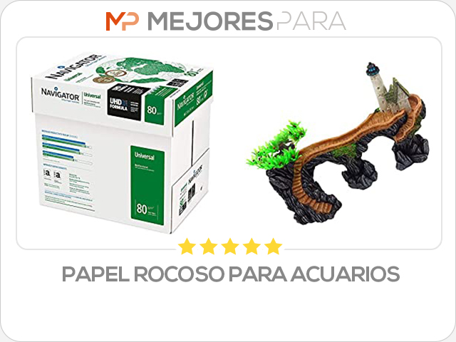 papel rocoso para acuarios