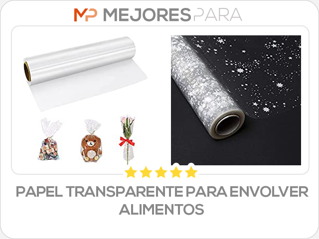 papel transparente para envolver alimentos