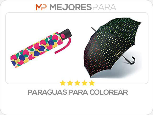 paraguas para colorear