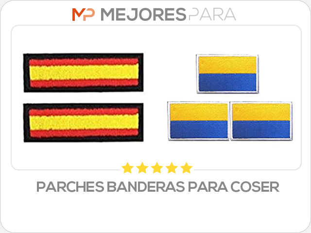 parches banderas para coser