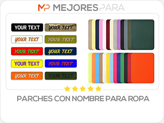 parches con nombre para ropa