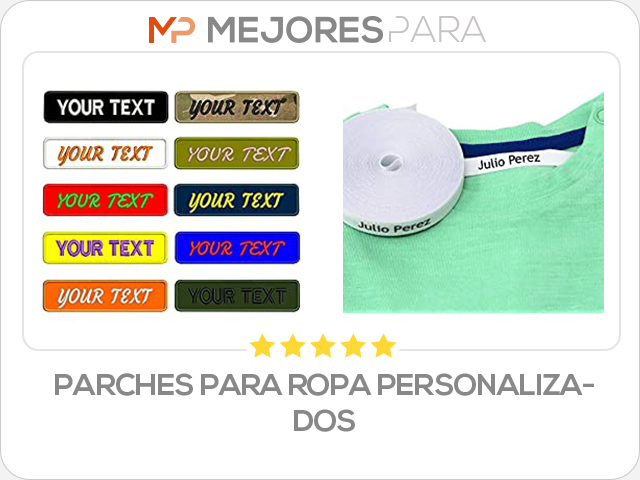 parches para ropa personalizados