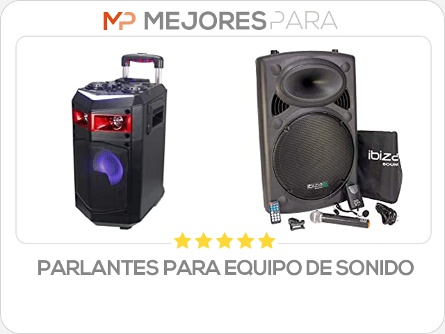 parlantes para equipo de sonido