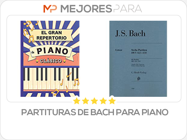 partituras de bach para piano